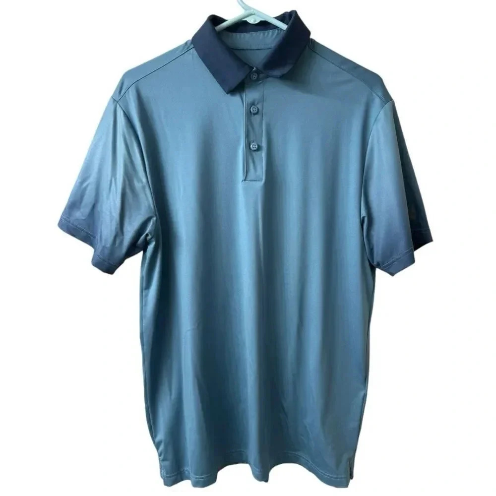 Under Armour Blue Ombré Golf Shortsleeve‎ Polo Size M